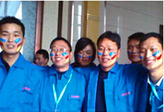 超前涂料90同學(xué)會(huì)現(xiàn)場(chǎng)！河南真石漆知名品牌